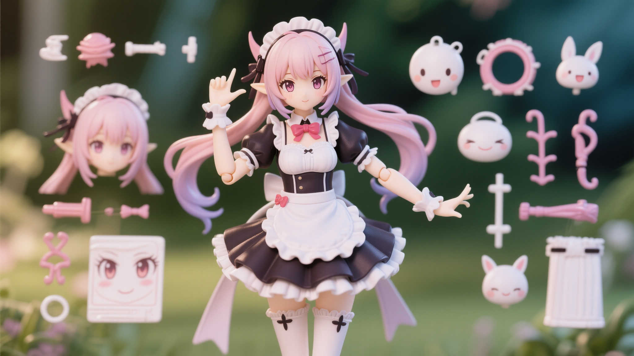 “精灵女仆绫香模型震撼来袭,Hobbilic定档2026年6月上市” 此外,这款模型还提供了可替换的表情部件和